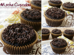 low-carb mocha cupcakes