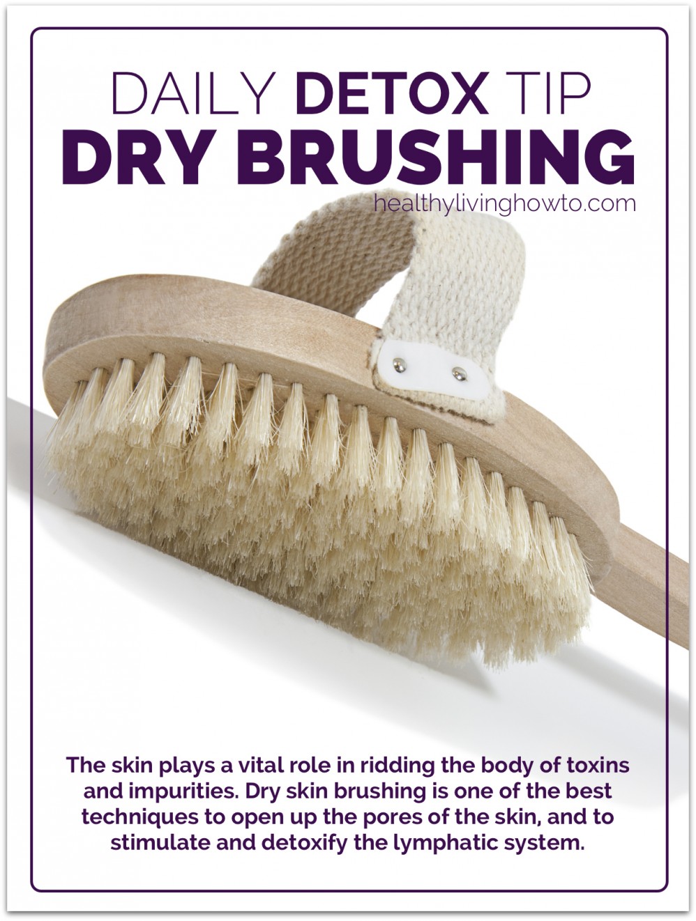 Daily Detox Tip Dry Skin Brushing
