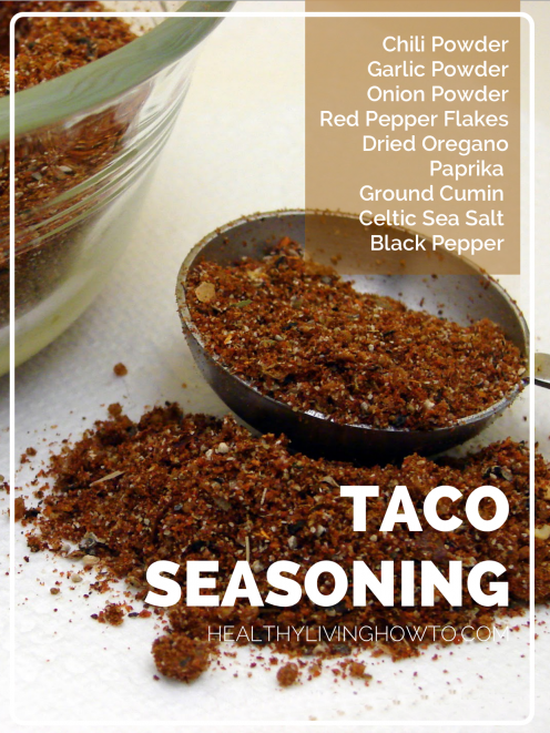 Healthy Homemade Taco Seasoning | healthylivinghowto.com Healthy Homemade Taco Seasoning | healthylivinghowto.com