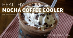 Dairy Free Mocha Coffee Cooler | healthylivinghowto.com
