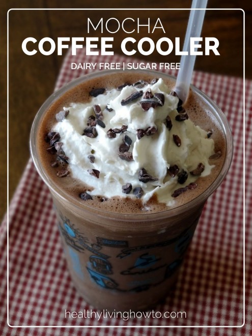 Dairy Free Mocha Coffee Cooler | healthylivinghowto.com Dairy Free Mocha Coffee Cooler | healthylivinghowto.com
