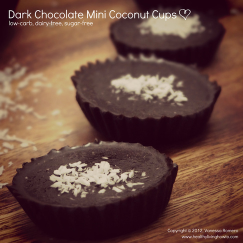 Dark Chocolate Mini Coconut Cups Image