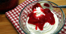 Greek Yogurt with Easy Cranberry Orange Sauce