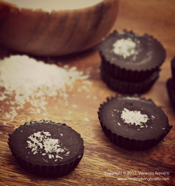 Recipe Dark Chocolate Mini Coconut Cups Image