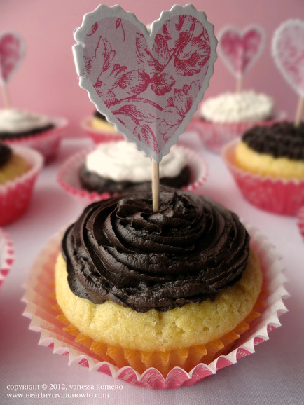 Healthy Vanilla Cupcake Image