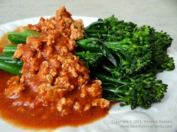 Chicken Marinara with Brocolette