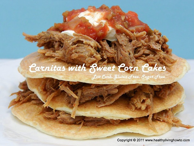 Carnitas with Sweet Corn Cakes