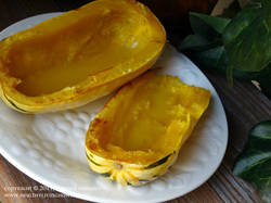Delicata squash with Kerrygold butter
