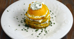 Golden Beets with Herbed Goat Cheese