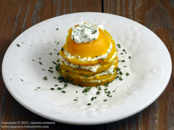 Golden Beets with Herbed Goat Cheese