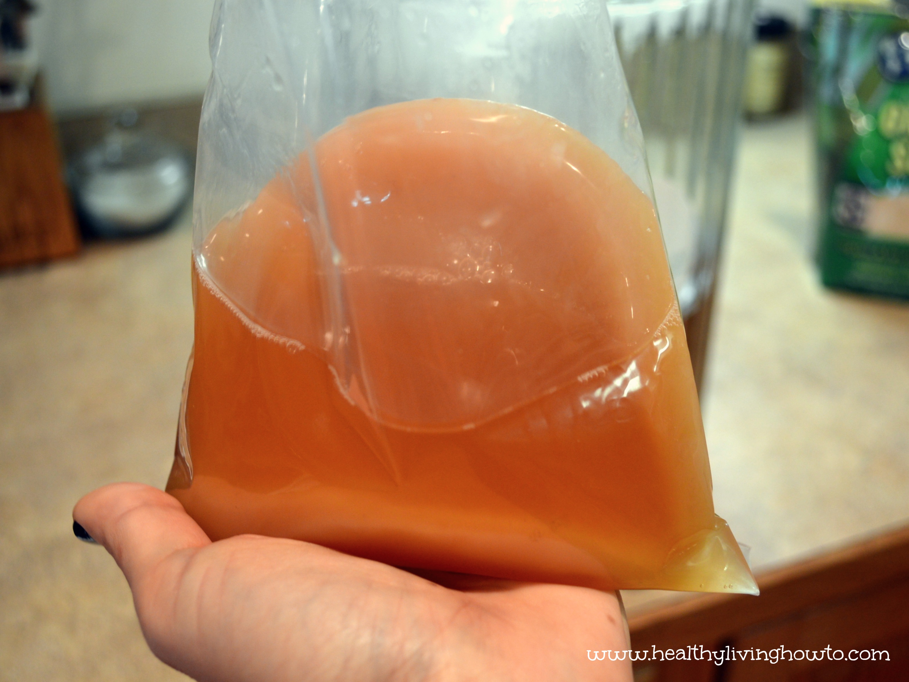 Step Six Add Scoby and Starter Tea
