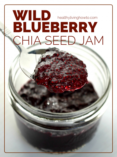 Wild Blueberry Chia Seed Jam | healthylivinghowto.com Wild Blueberry Chia Seed Jam | healthylivinghowto.com
