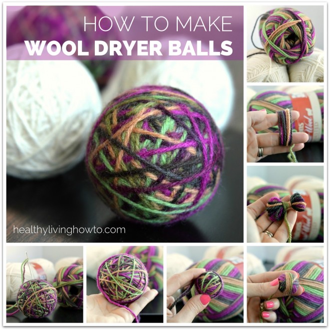 How To Make Wool Dryer Balls | healthylivinghowto.com