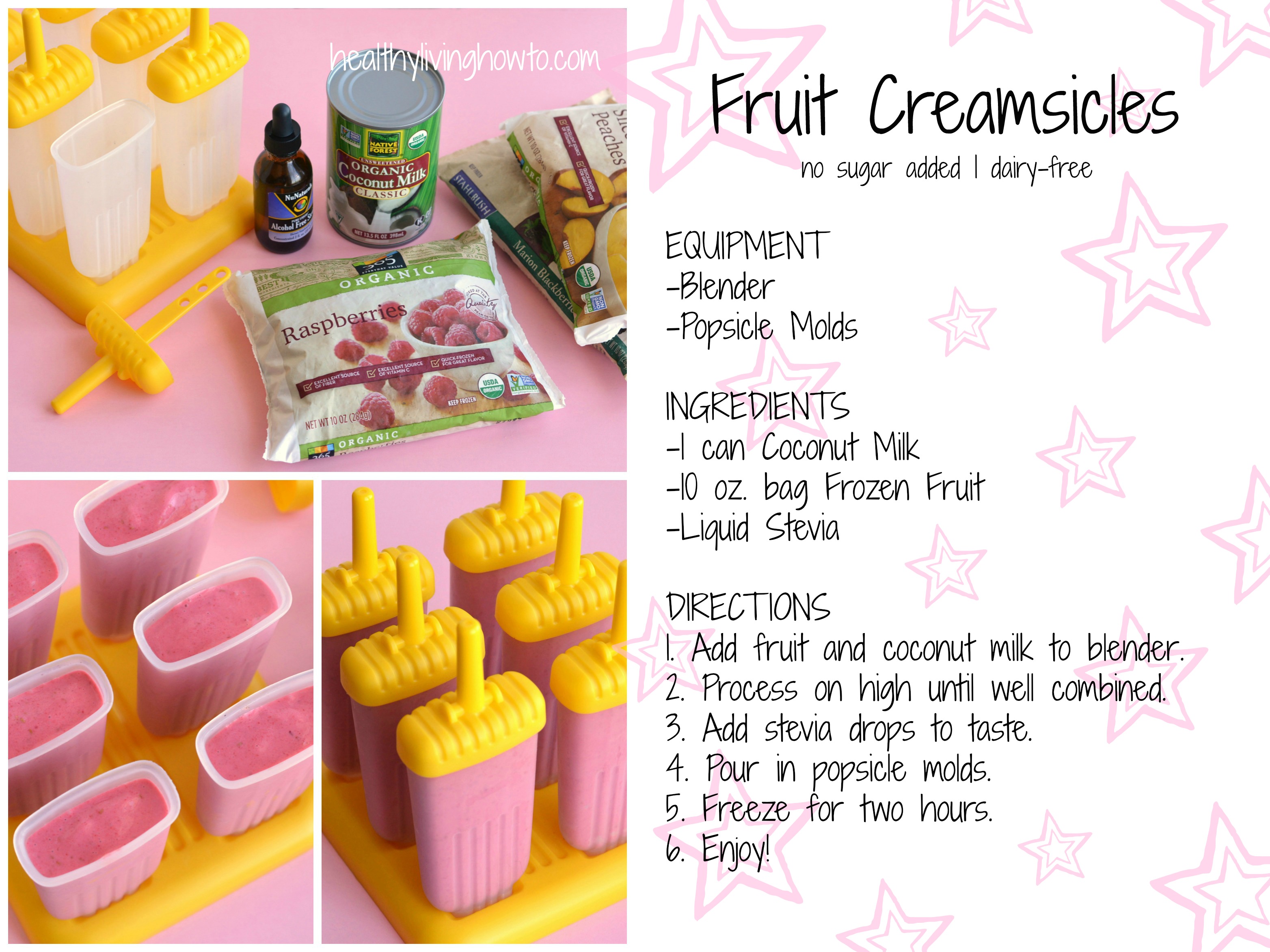 Fruit Creamsicles Recipe Card