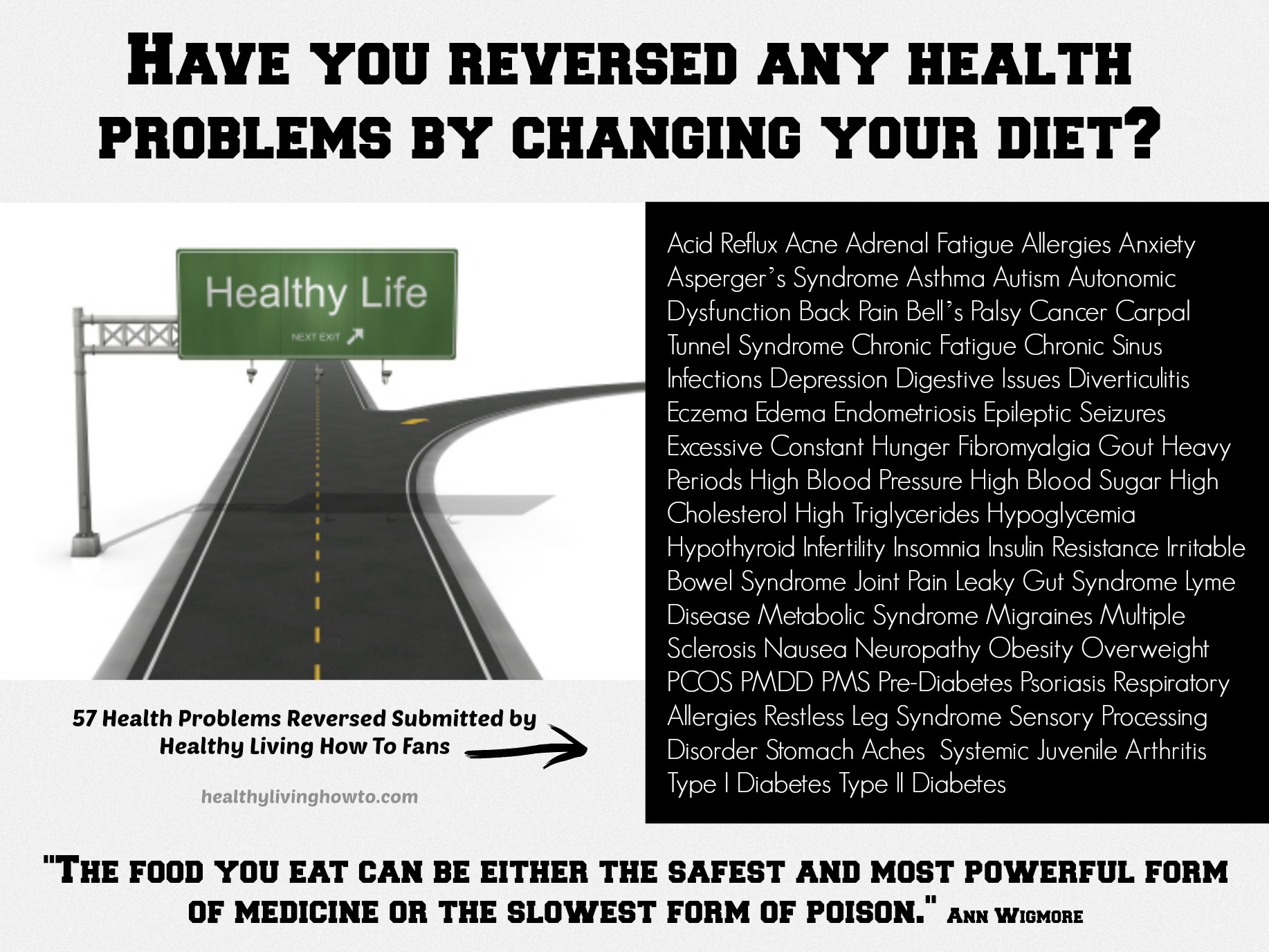 Reversed Healthy Problems