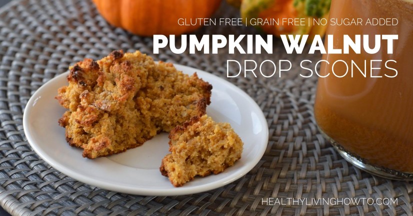 Pumpkin Walnut Drop Scones | healthylivinghowto.com Pumpkin Walnut Drop Scone | healthylivinghowto.com