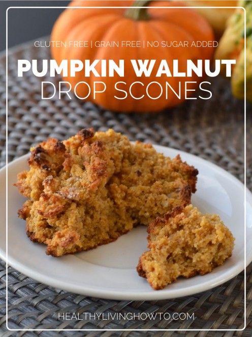 Pumpkin Walnut Drop Scones | healthylivinghowto.com Pumpkin Walnut Drop Scones | healthylivinghowto.com