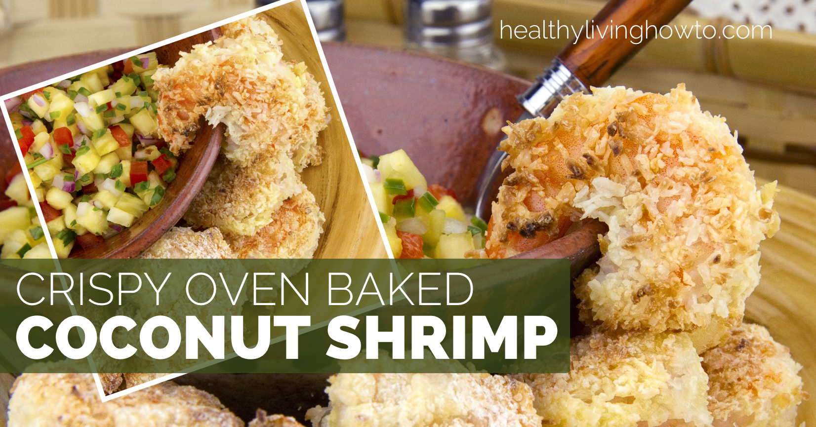 Crispy Oven Baked Coconut Shrimp | healthylivinghowto.com