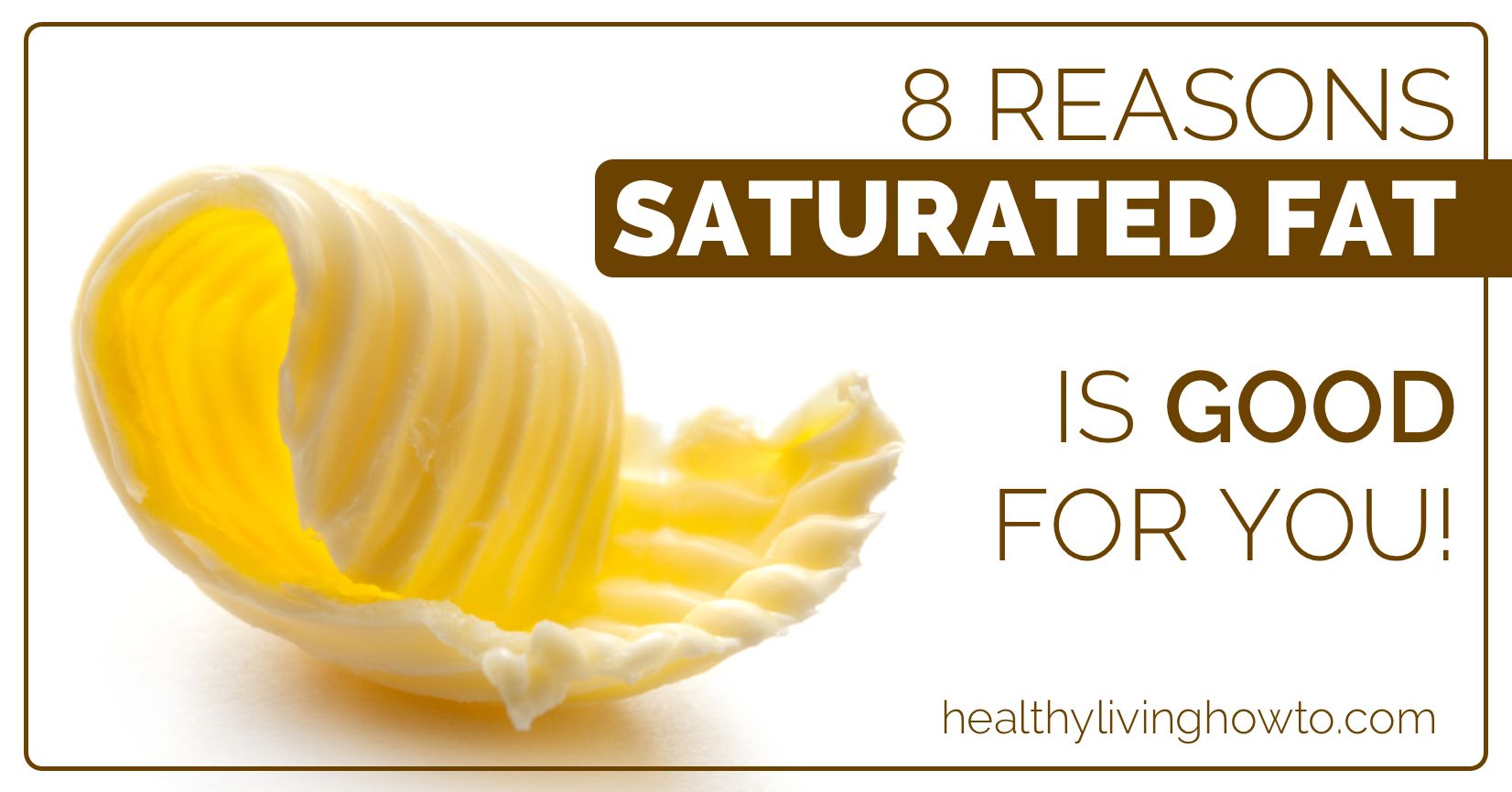 8 Reasons Saturated Fat Is Good For You Healthy Living How To