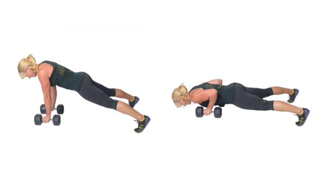 DB Pushup | healthylivinghowto.com