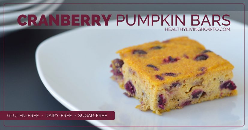 Cranberry Pumpkin Bars | healthylivinghowto.com